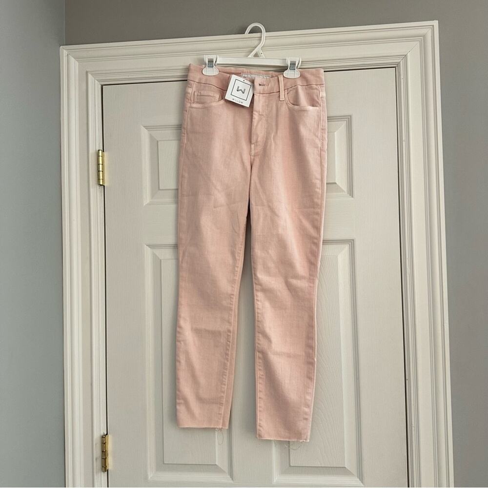 NEW FRANK & EILEEN Sligo Skinny Jean Ballet Pink Preppy Minimalist Classic Sz 27 - Picture 5 of 12